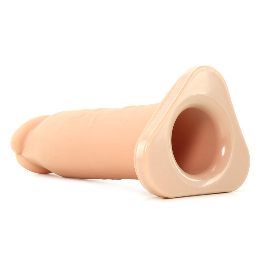 8 Inch Silicone Hollow Extension in Flesh - Sex Toys Vancouver Same Day Delivery