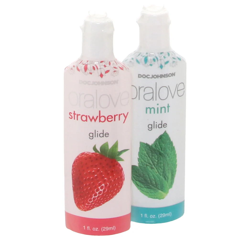 Oralove Delicious Duo Lickable Lubes in Strawberry & Mint