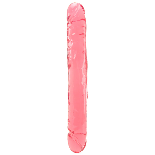 Crystal Jellies 12 Inch Double Dong in Pink