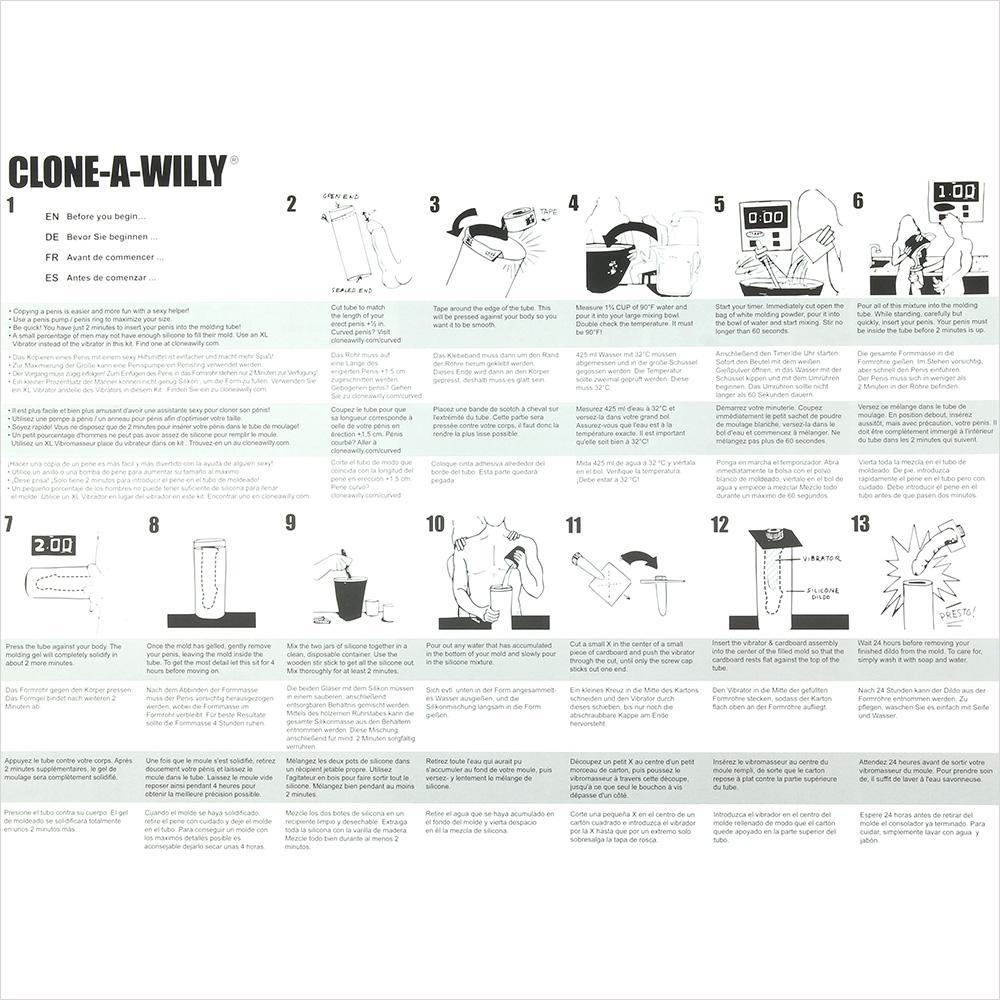 Clone-A-Willy Glow in the Dark in Blue - Sex Toys Vancouver Same Day Delivery