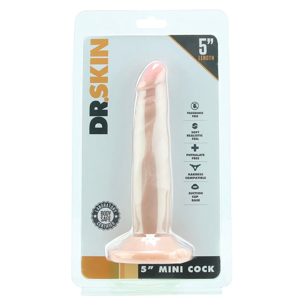 Dr. Skin 5 Inch Mini Cock in Beige