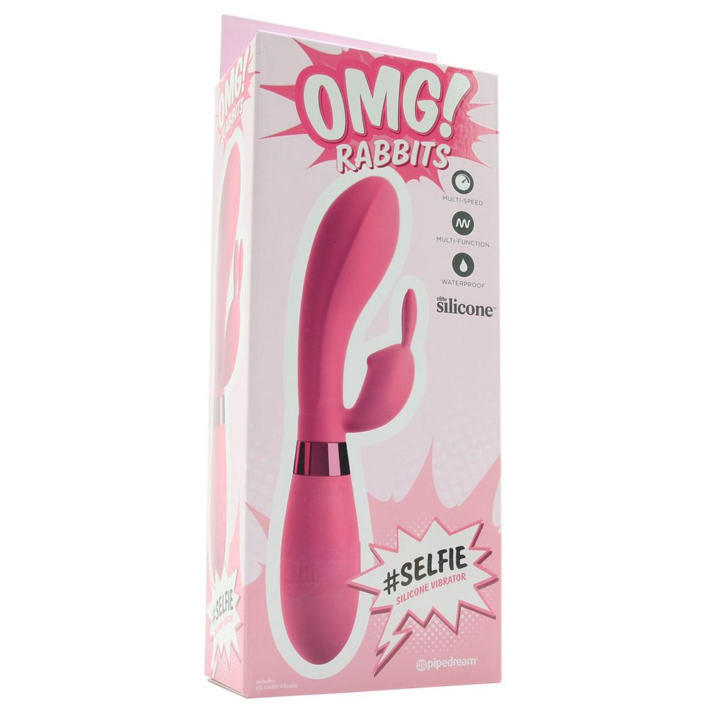 OMG! #SELFIE Silicone Rabbit Vibe in Pink - Sex Toys Vancouver Same Day Delivery