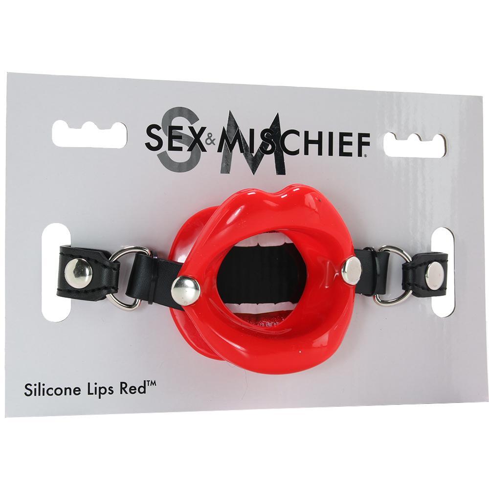 Silicone Lips Gag in Red - Sex Toys Vancouver Same Day Delivery