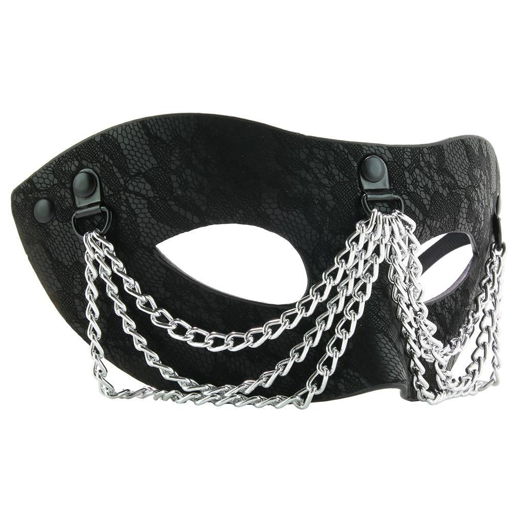 Sincerely Chained Lace Mask in Black - Sex Toys Vancouver Same Day Delivery