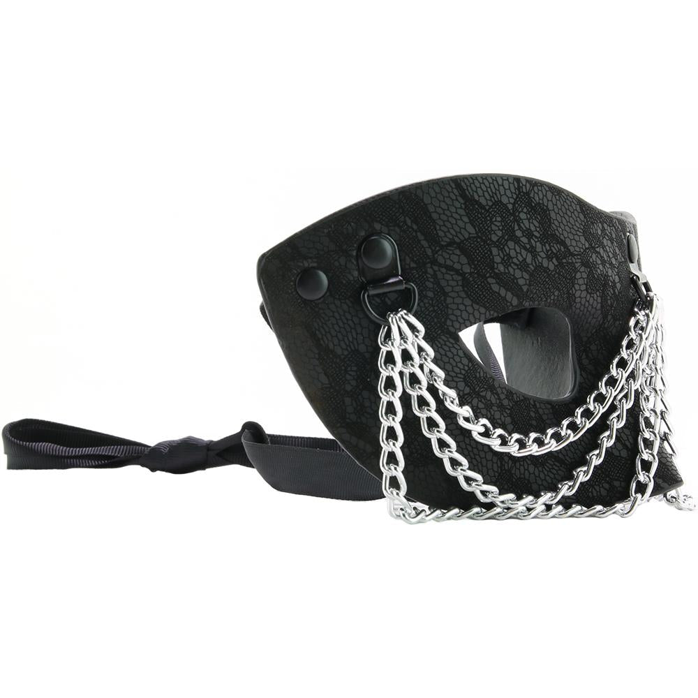 Sincerely Chained Lace Mask in Black - Sex Toys Vancouver Same Day Delivery