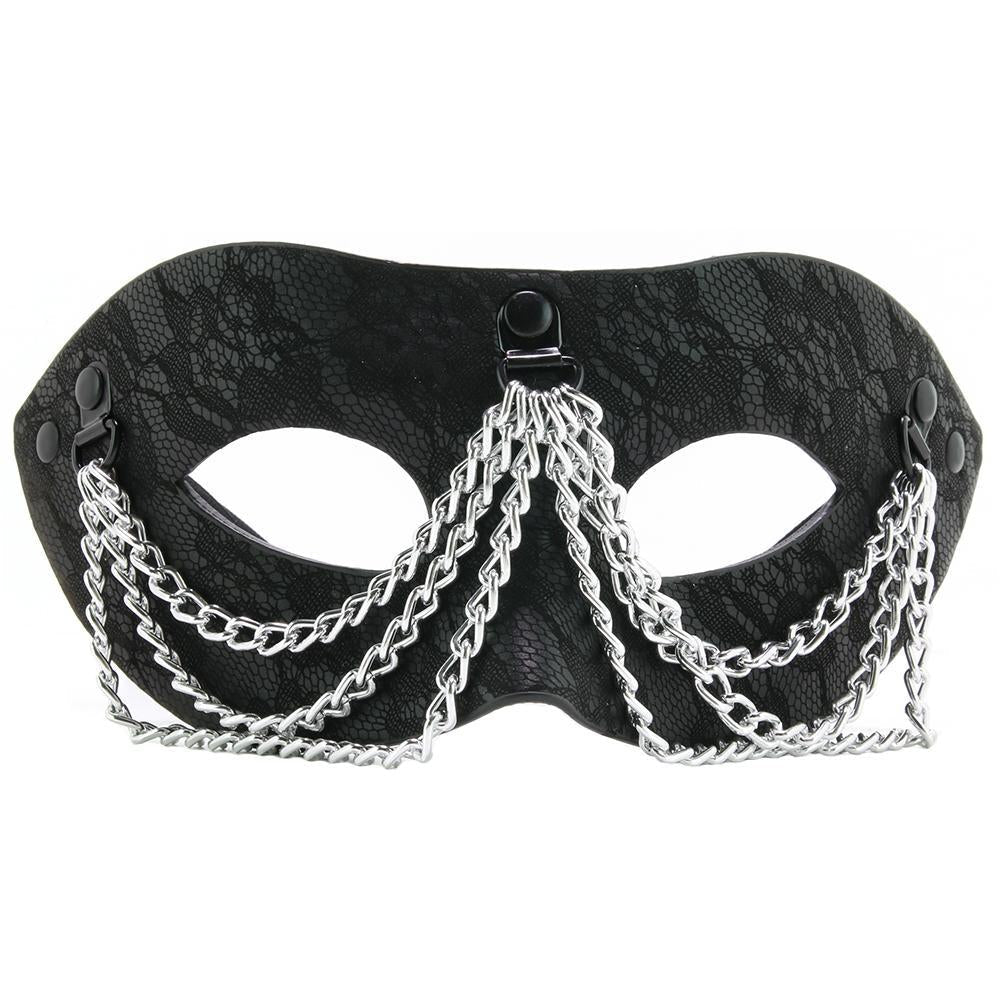 Sincerely Chained Lace Mask in Black - Sex Toys Vancouver Same Day Delivery