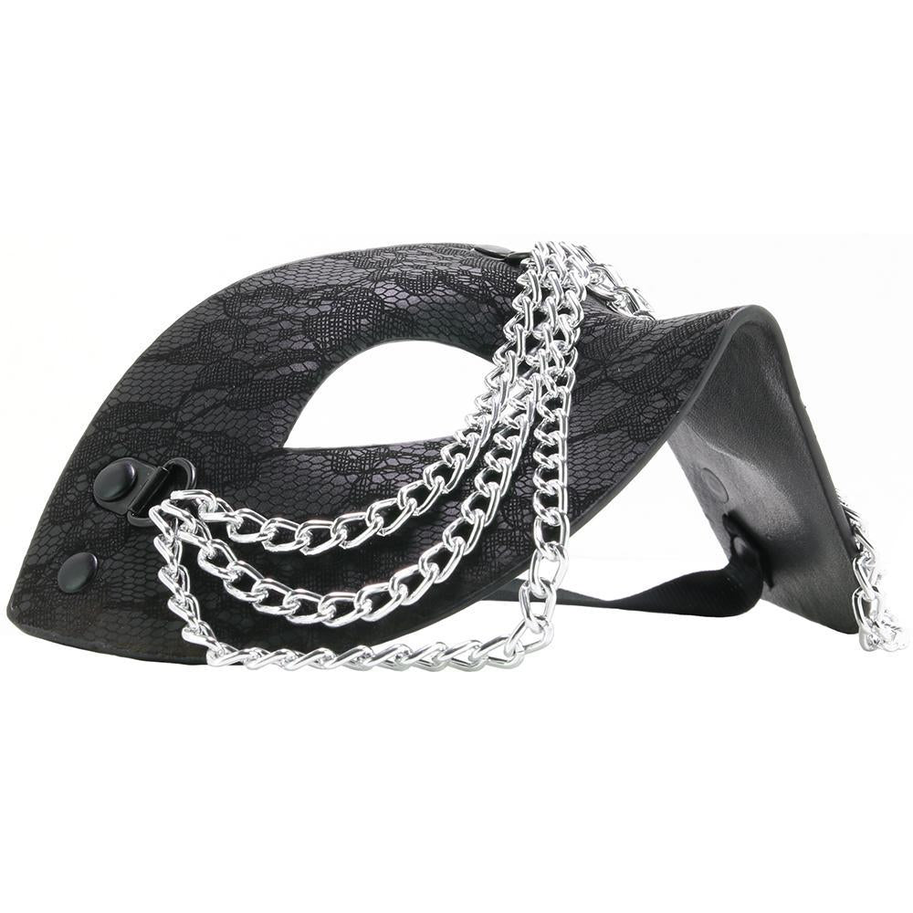 Sincerely Chained Lace Mask in Black - Sex Toys Vancouver Same Day Delivery