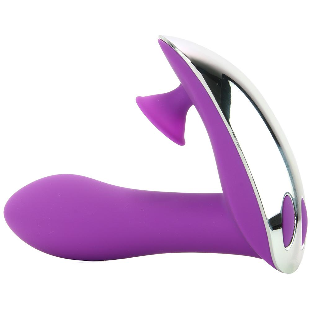 Infinitt Suction Massager Three Vibe in Purple - Sex Toys Vancouver Same Day Delivery