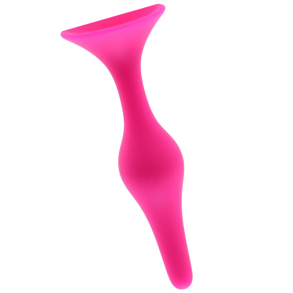 Luxe Beginner Silicone Butt Plug Kit in Pink - Sex Toys Vancouver Same Day Delivery